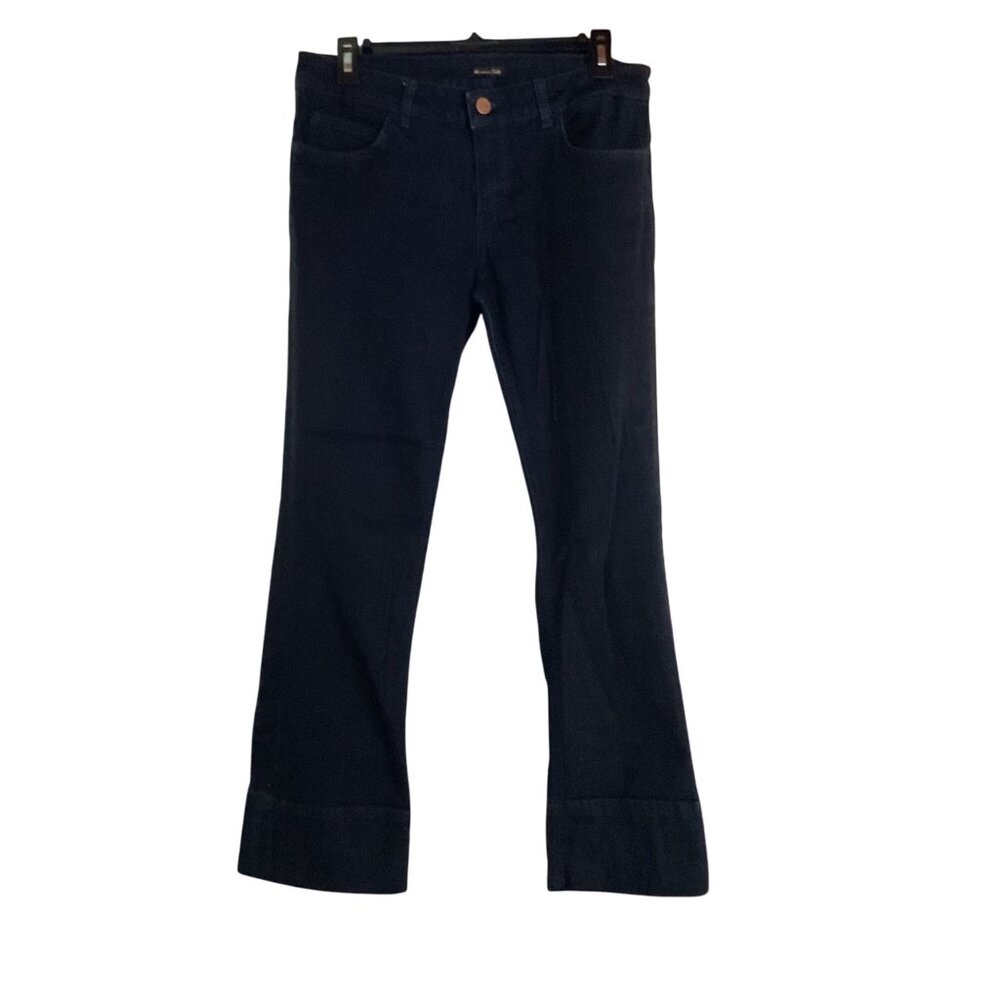 Massimo Dutti Womens Dark Wash Flared Jeans Size 8 - Picture 2 of 11